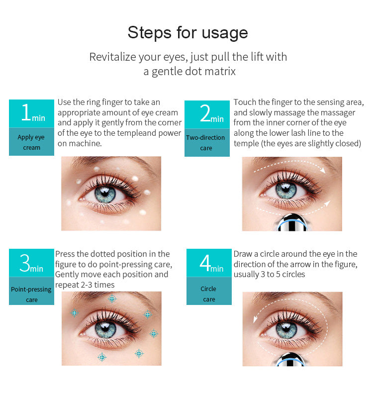 D018 Eye & Lip Beauty Device - Warming Massage for Eyes and Lips