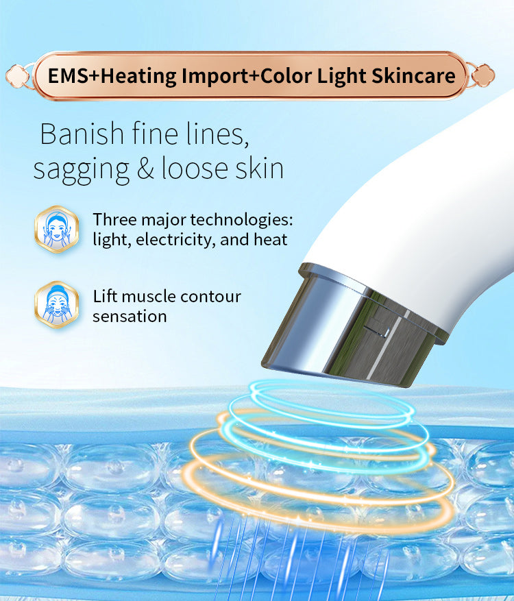 D852 Lifting Chromotherapy Beauty Device - LED Color Light Import