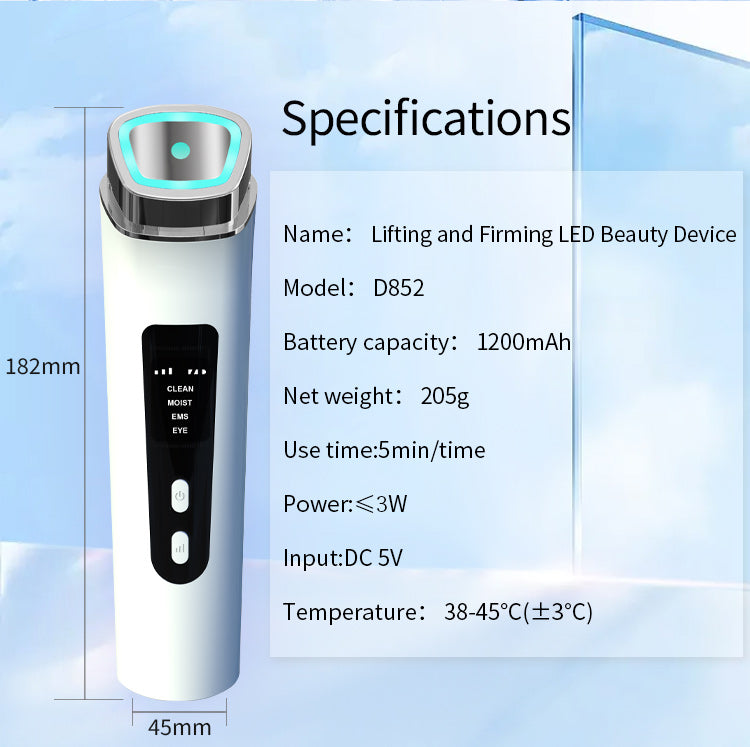 D852 Lifting Chromotherapy Beauty Device - LED Color Light Import