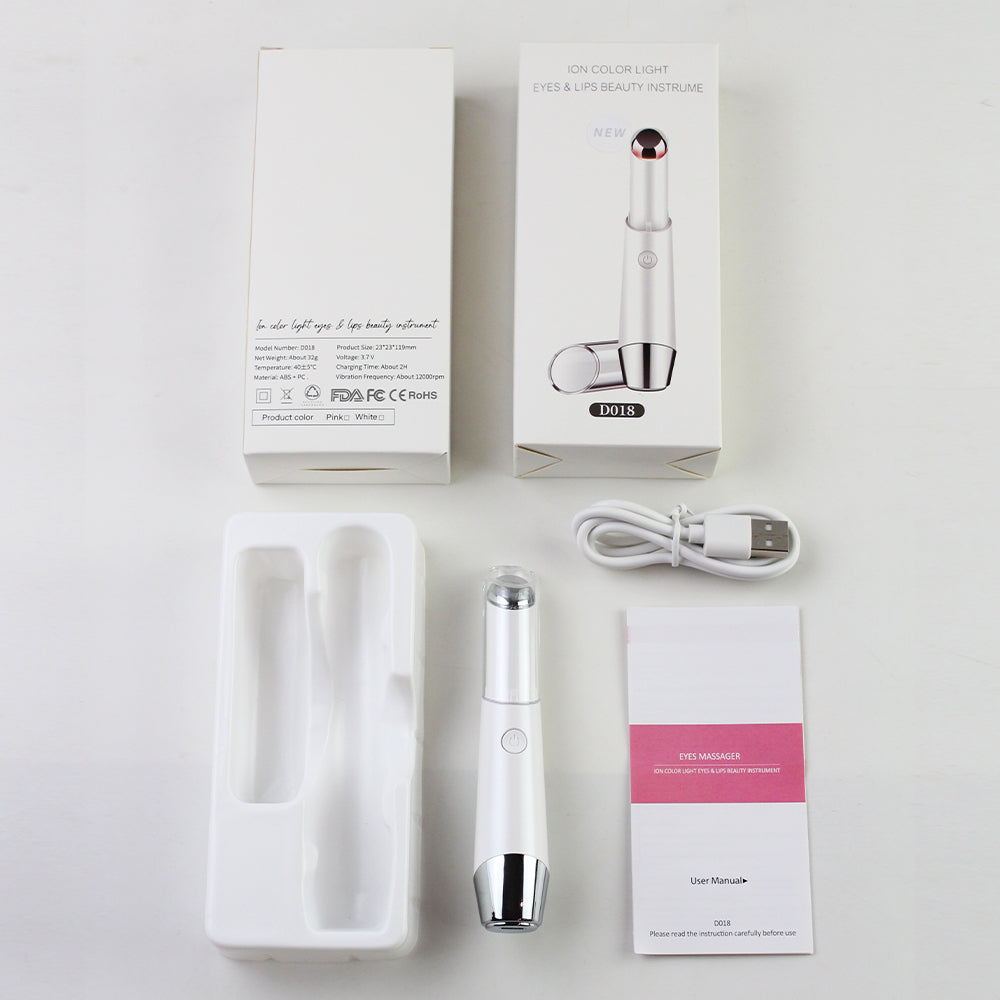 D018 Eye & Lip Beauty Device - Warming Massage for Eyes and Lips