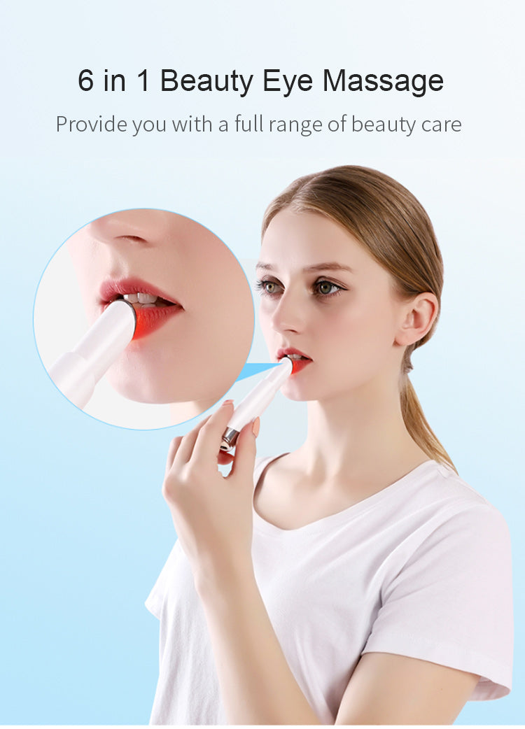 D018 Eye & Lip Beauty Device - Warming Massage for Eyes and Lips