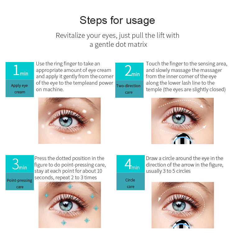 D018 Eye & Lip Beauty Device - Warming Massage for Eyes and Lips