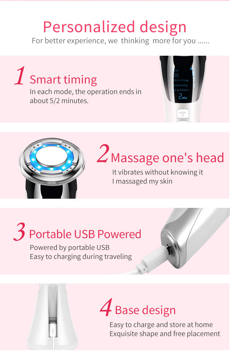 D818 EMS 冷熱光子美容儀 - LED 光療