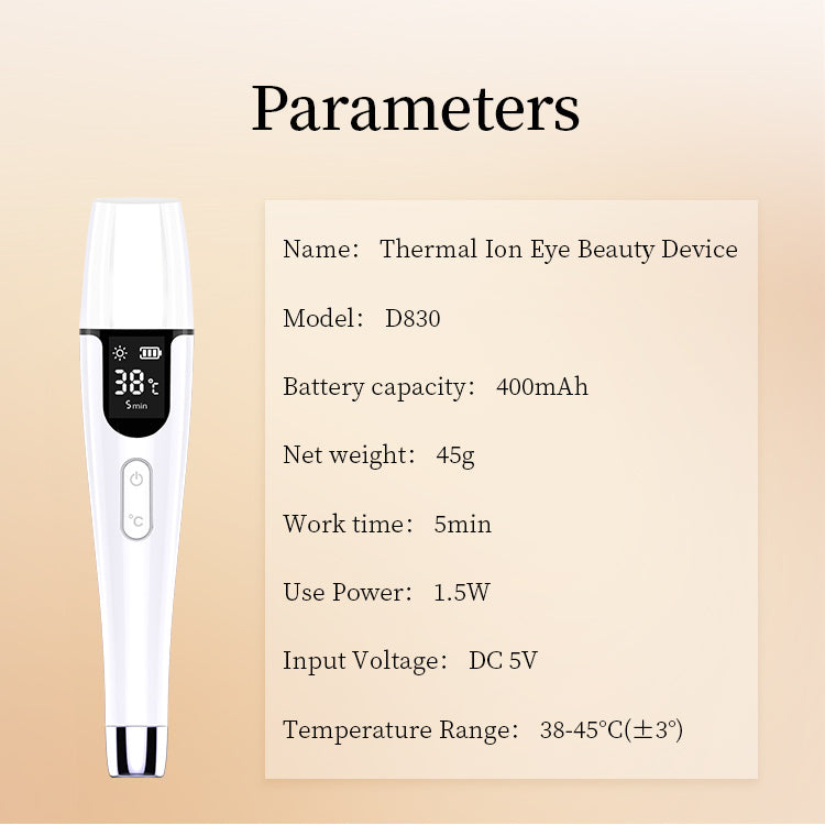 D830 Warm Ion Beauty Eye Device - New Version with Screen