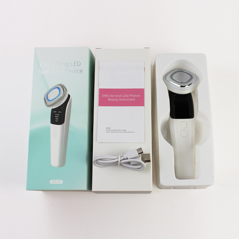 D835 EMS Warm Chromotherapy Beauty Device - LED Color Light Import