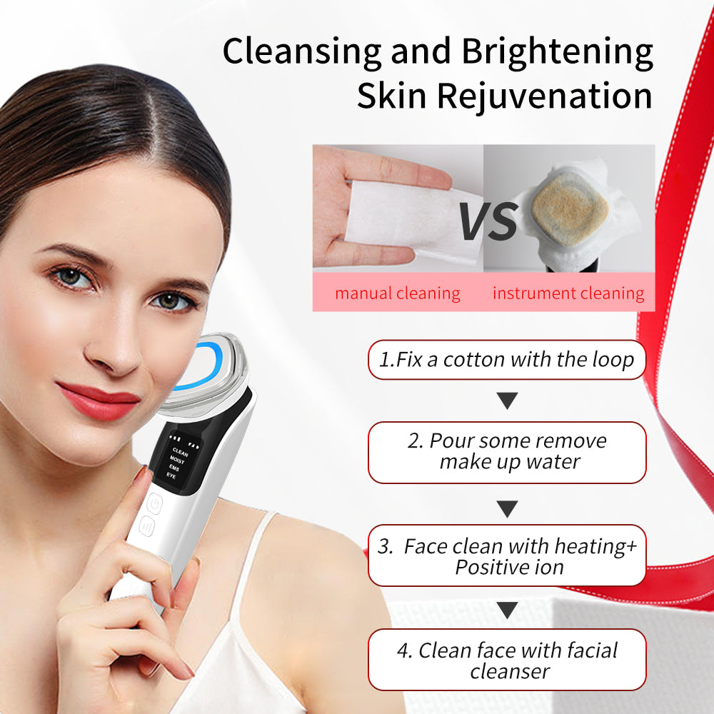 D835 EMS Warm Chromotherapy Beauty Device - LED Color Light Import