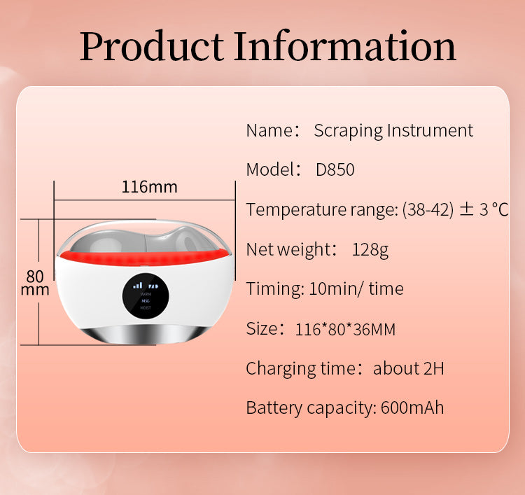 D850 刮痧儀 - 多色 LED 臉部雕塑按摩器