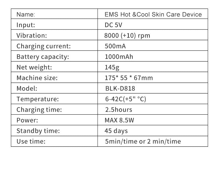 D818 EMS 冷熱光子美容儀 - LED 光療