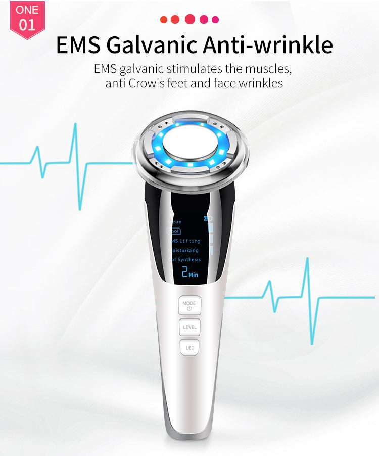 D818 EMS 冷熱光子美容儀 - LED 光療
